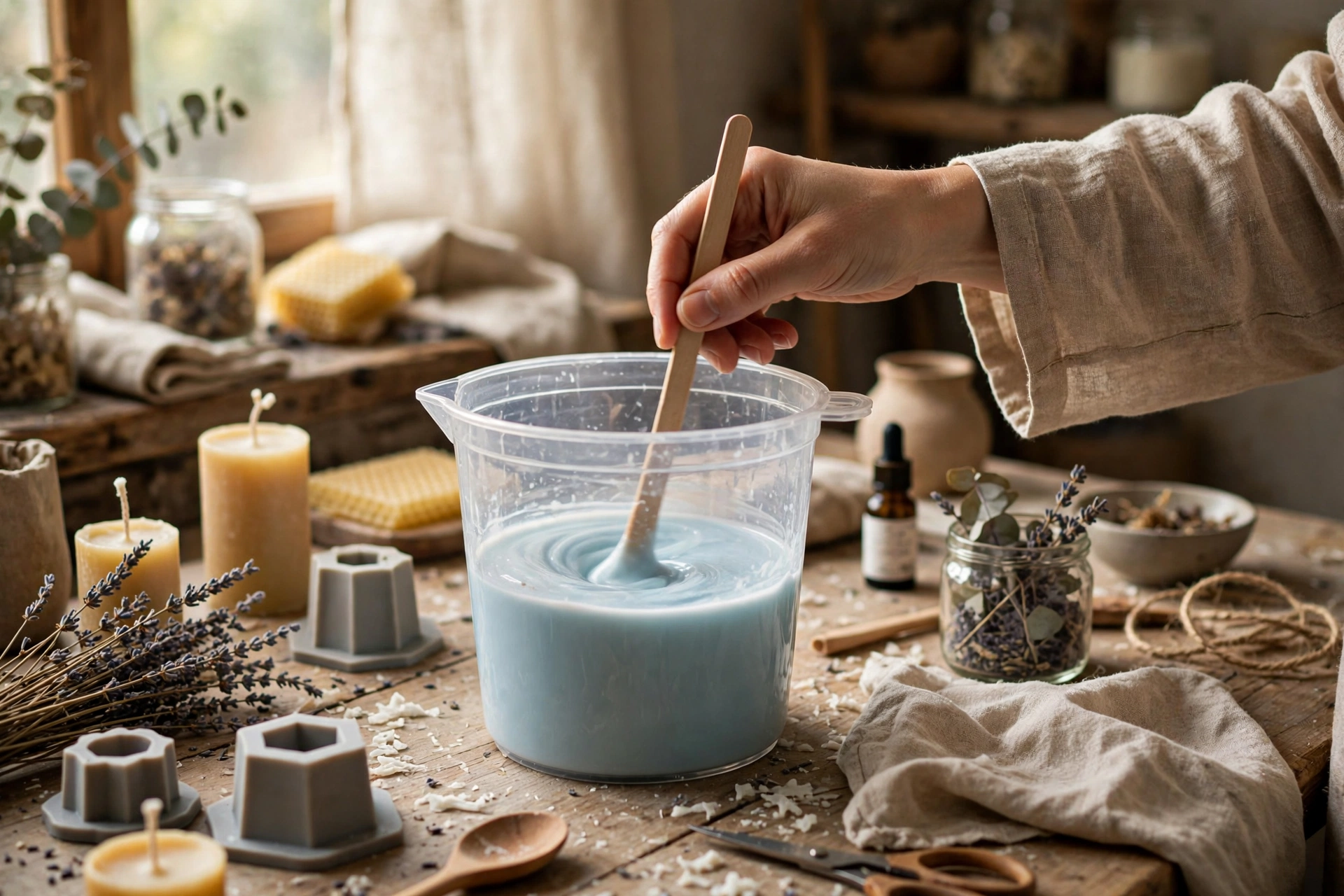 Mixing two-part silicone